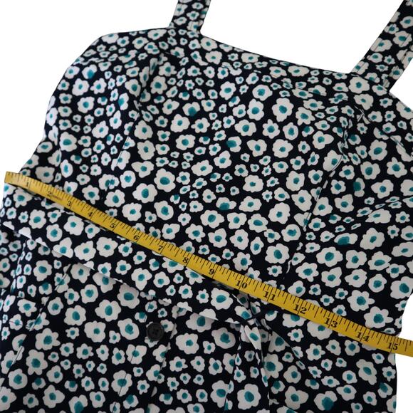 DKNY Womens Belted Ditzy Floral Dress Size 8 Groovy Cute Retro Picnic Date NEW - Picture 9 of 10